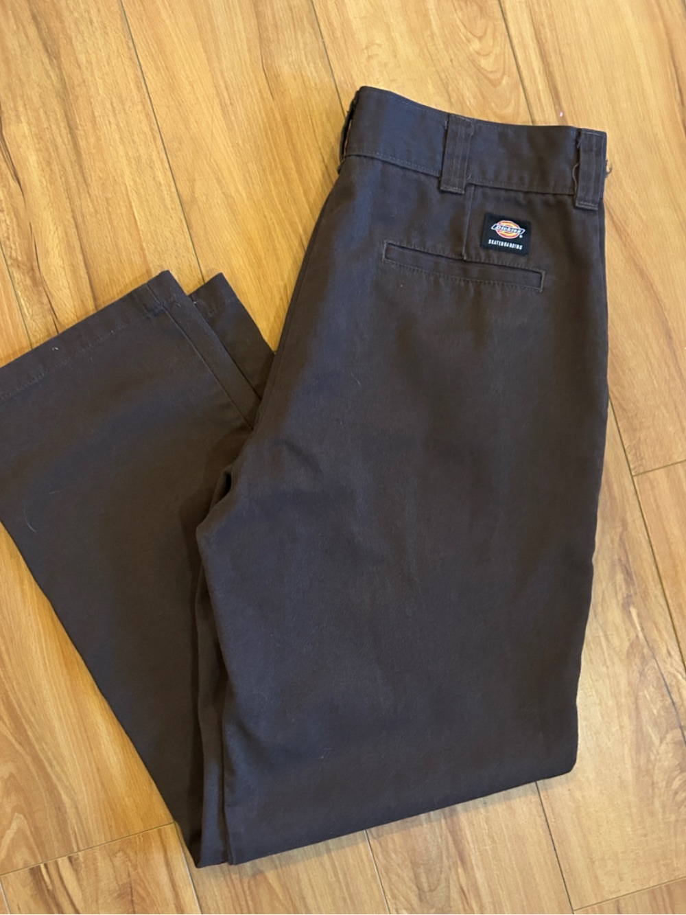 Dickies Men's Brown Straight-Leg Skateboarding Pants